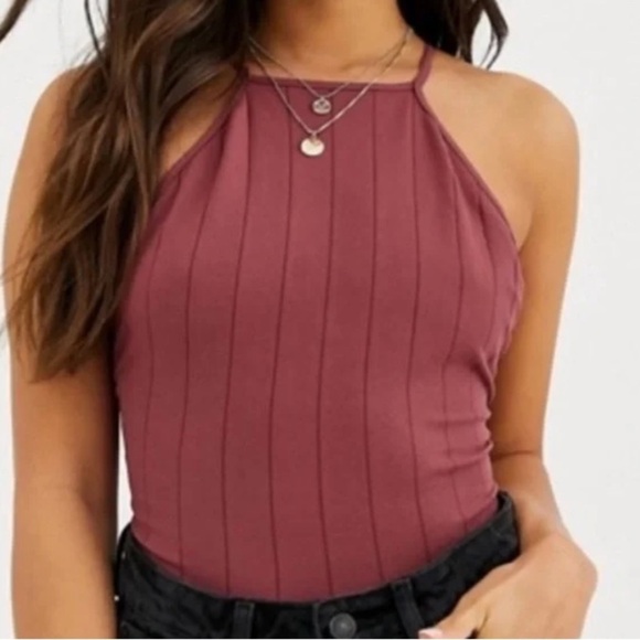 Free People Bridget Bodysuit in Wine New Medium/Large - Picture 6 of 6